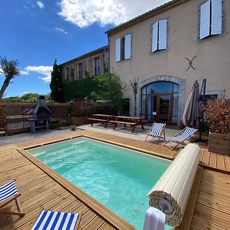 Maison, Canal Du Midi Piscine Homps  Extérieur photo