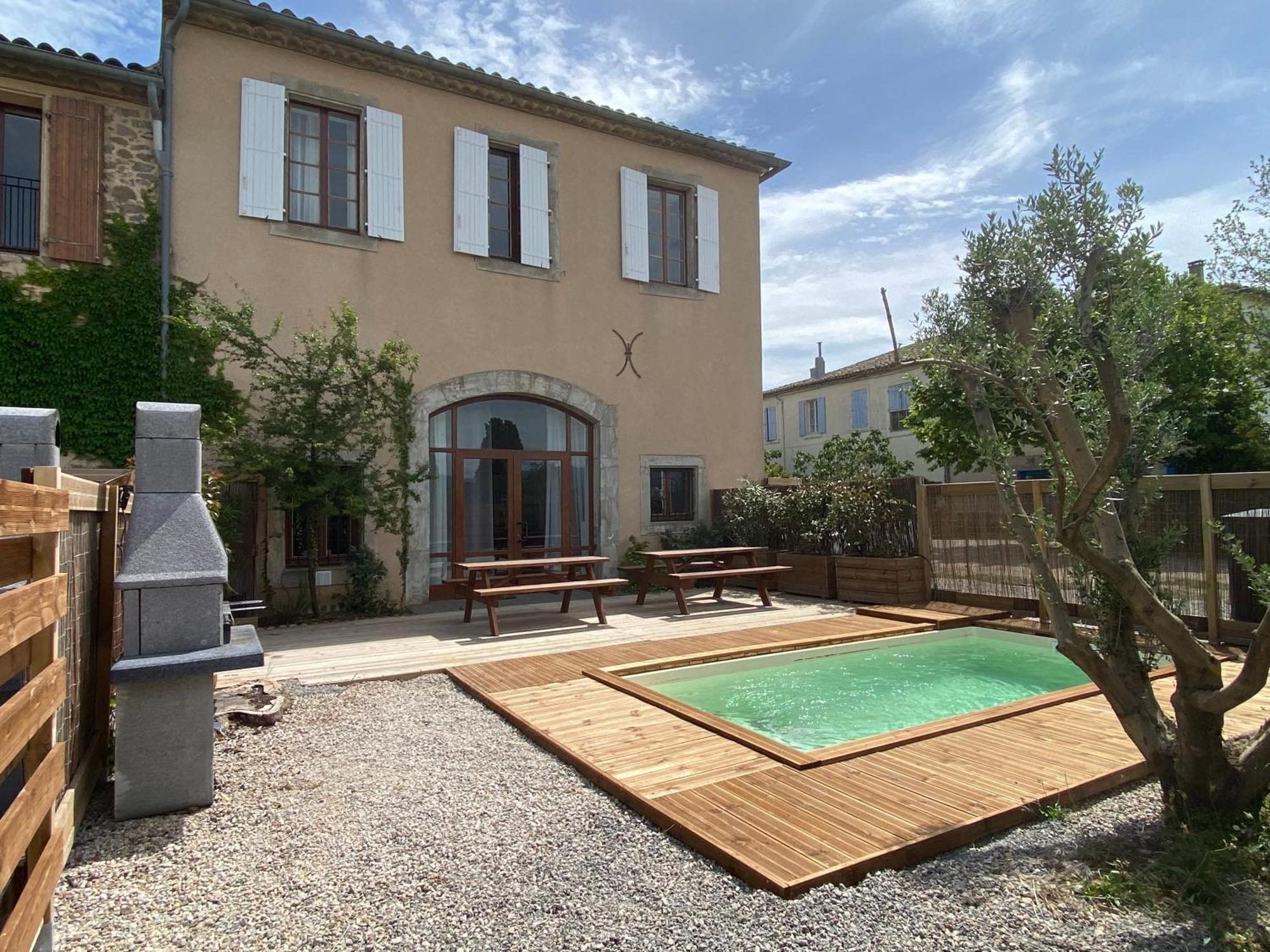 Maison, Canal Du Midi Piscine Homps  Extérieur photo