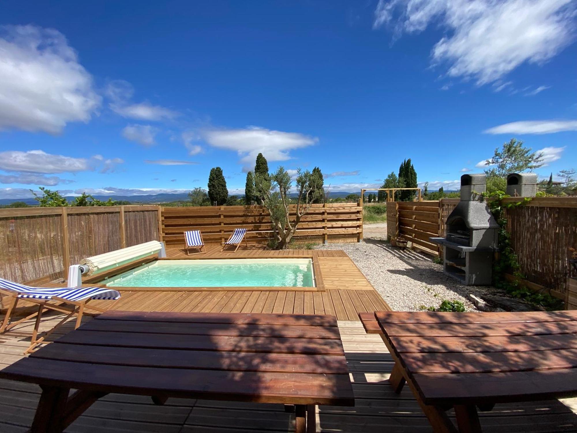 Maison, Canal Du Midi Piscine Homps  Extérieur photo